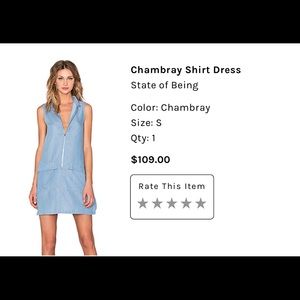 Chambray shirt dress